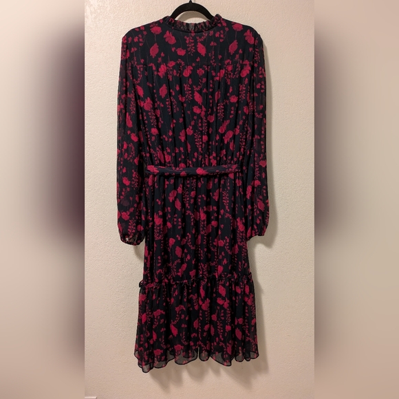 Tommy Hilfiger Black and Red Long Sleeve Dress - Picture 2 of 7